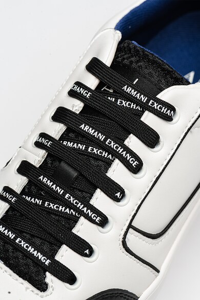 ARMANI EXCHANGE Bőrsneaker textilbetétekkel férfi