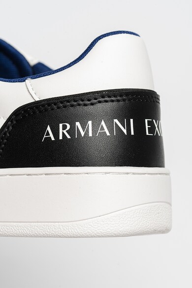 ARMANI EXCHANGE Bőrsneaker textilbetétekkel férfi