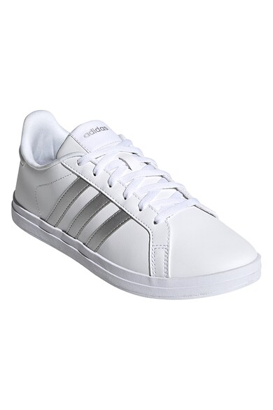 adidas Sportswear Pantofi sport de piele cu detalii contrastante Courtpoint Base Femei