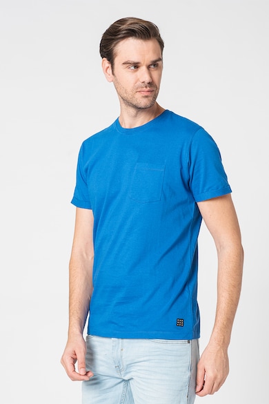 BLEND Тениска от органичен памук с джоб отпред Мъже