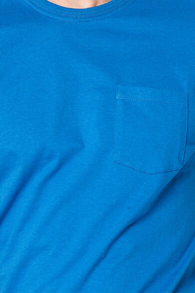 BLEND Тениска от органичен памук с джоб отпред Мъже