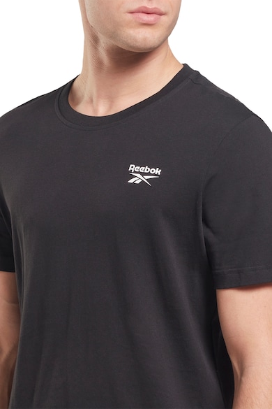 Reebok Тренировъчна тениска с овално деколте и лого Мъже