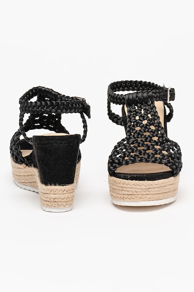 Bullboxer Sandale-espadrile wedge cu aspect impletit Femei