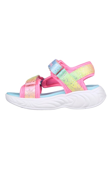 Skechers Unicorn Dream tépőzáras colorblock dizájnú szandál Lány