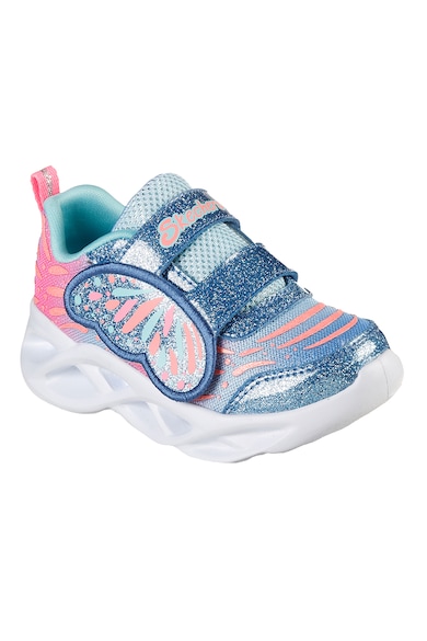 Skechers Twisty Brights tépőzáras csillámos sneaker Lány