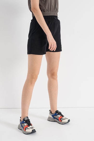 Steve Madden Boxer fazonú magas derekú rövidnadrág logós foltrátéttel női