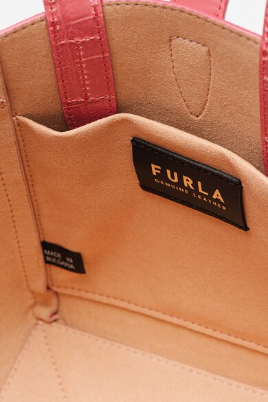 Furla Geanta crossbody din piele cu aspect de piele de crocodil Basrfua Femei