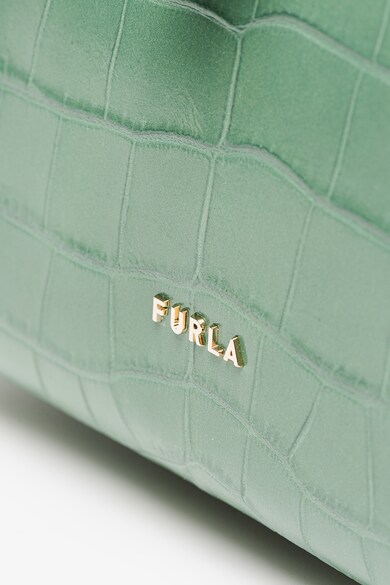 Furla Geanta shopper de piele cu aspect de piele de crocodil Net Femei