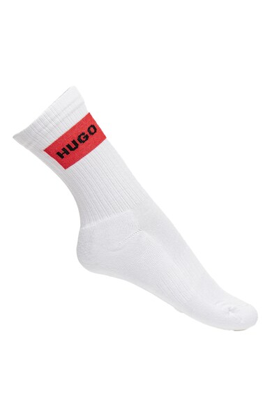 HUGO Дълги чорапи с маншети с контрастно лого - 2 чифта Жени