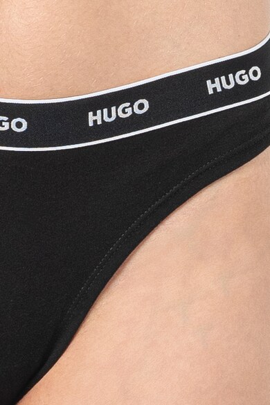 HUGO Танга с лого на талията - 3 чифта Жени