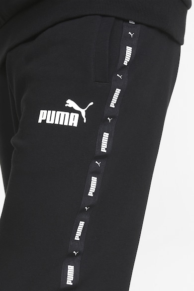 Puma Essentials+ szűkülő szárú szabadidőnadrág logós oldalcsíkokkal férfi