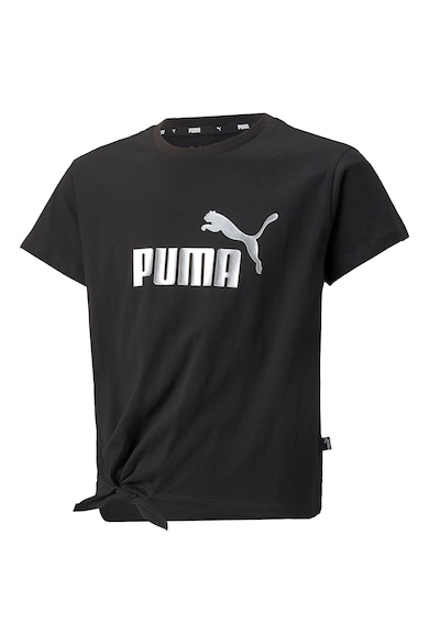 Puma Памучна тениска с лого и възел Момичета