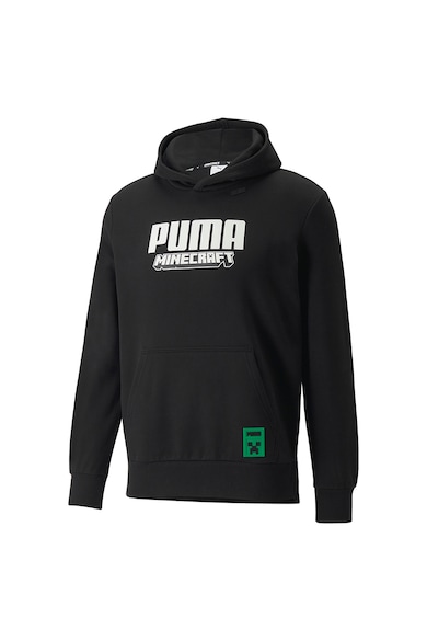 Hanorac cu logo MINECRAFT - Alb/Verde/Negru