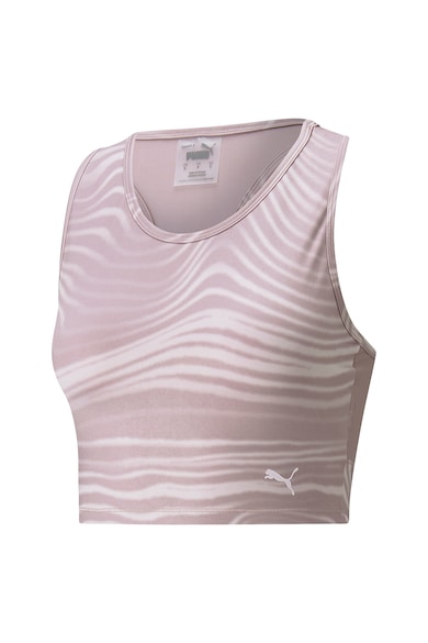 Puma Top crop cu logo Studio Yoga Femei