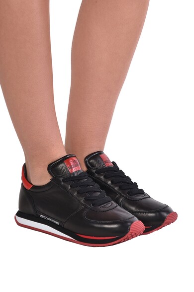 Love Moschino Спортни обувки от еко кожа с контрасти Жени