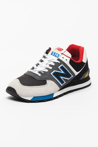 New Balance 574 nyersbőr és hálós anyagú sneaker férfi