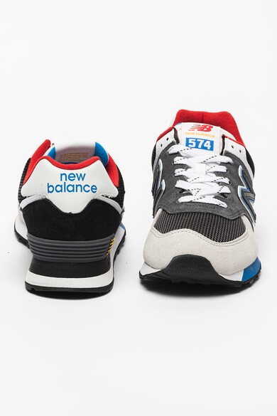 New Balance 574 nyersbőr és hálós anyagú sneaker férfi