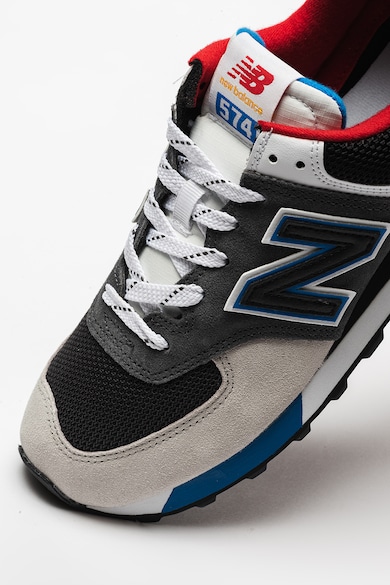 New Balance 574 nyersbőr és hálós anyagú sneaker férfi