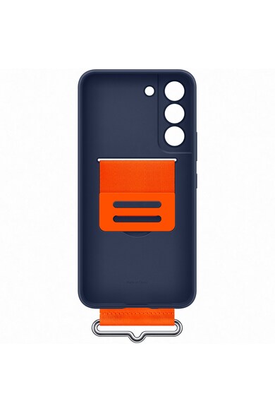 Samsung Husa de protectie  Silicone Cover with Strap pentru Galaxy S22 (S901), Navy Barbati