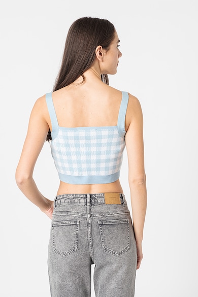 Vero Moda Kockás kötött crop top női