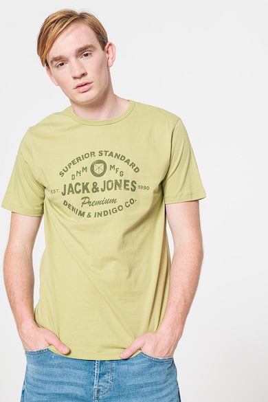 Jack & Jones Памучна тениска Jackson с щампа Мъже