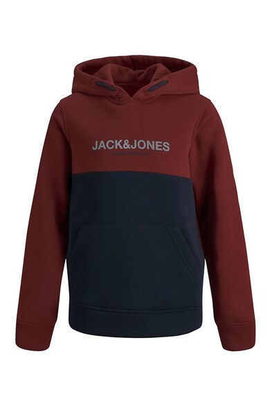 Jack & Jones Jack&Jones, Kapucnis logómintás pulóver kenguruzsebbel Fiú