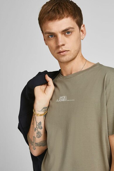 Jack & Jones Logómintás pamutpóló férfi