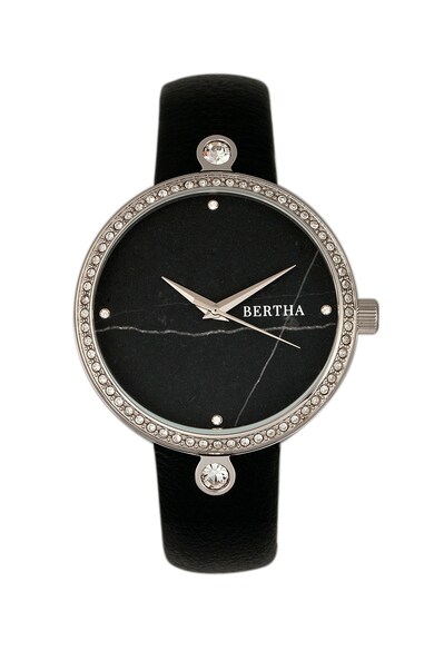 BERTHA Иноксов часовник с кожена каишка Жени