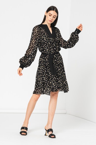 Karl Lagerfeld Флорална копринена рокля Жени