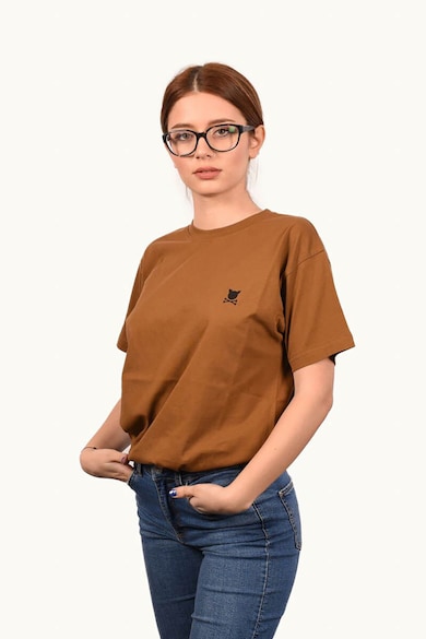 PORC Унисекс памучна тениска Essential с лого Жени