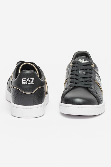 EA7 , Унисекс кожени спортни обувки с перфорации Жени