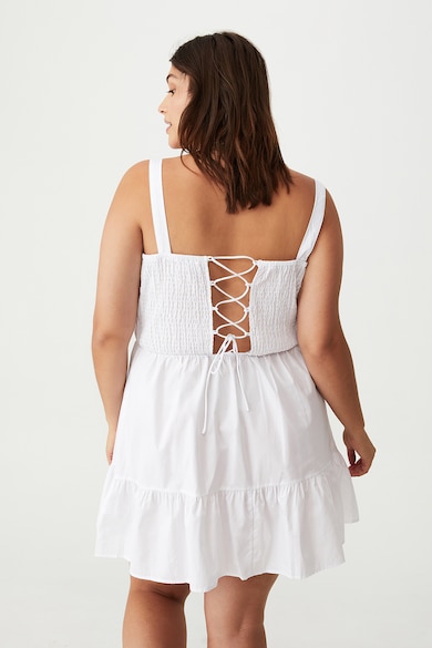 Cotton On Памучна рокля с връзка на гърба Жени