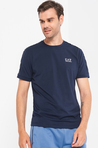 EA7 Kerek nyakú póló logós részlettel a mellrészen férfi