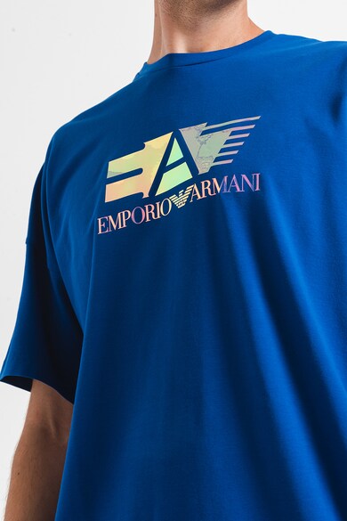 EA7 Kerek nyakú logómintás póló férfi
