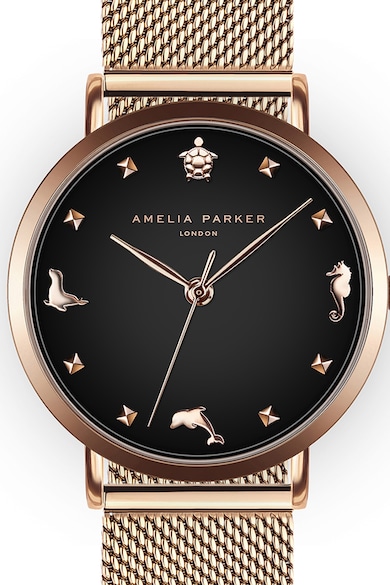 Amelia Parker Иноксов часовник с мрежеста верижка Жени