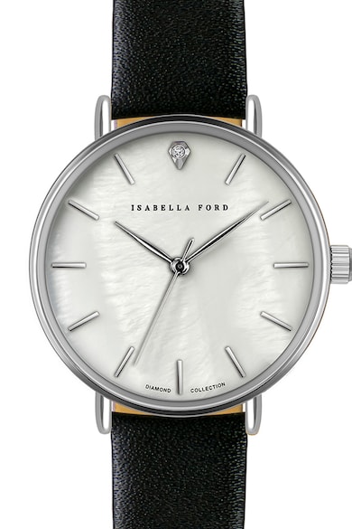 Isabella Ford Часовник с кожена каишка и един диамант Жени