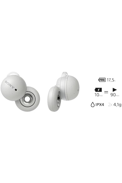 Sony Casti In-Ear  Link Buds WF-L900, True Wireless, Bluetooth, Microfon, Fast Pair, IPX4 Femei