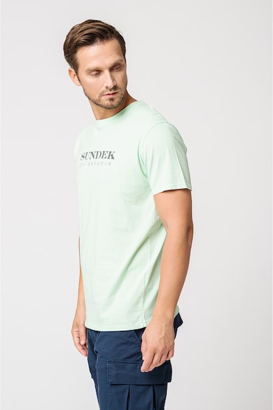 Sundek Тениска с овално деколте и лого Мъже