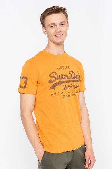 SUPERDRY Тениска Vintage с овално деколте и лого Мъже