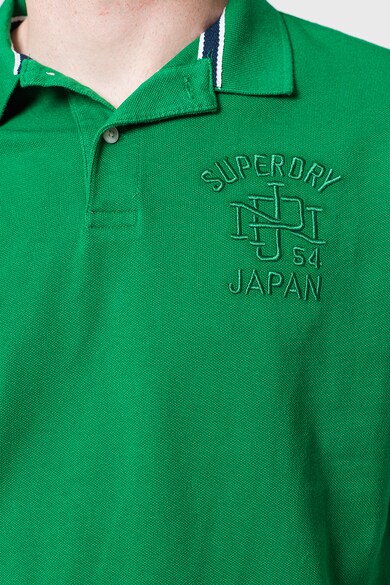 SUPERDRY Tricou polo de bumbac cu logo brodat pe piept Vintage Superstate Barbati