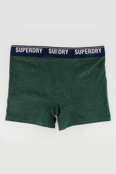 SUPERDRY Set de boxeri din amestec de bumbac organic cu banda logo in talie - 3 perechi Barbati