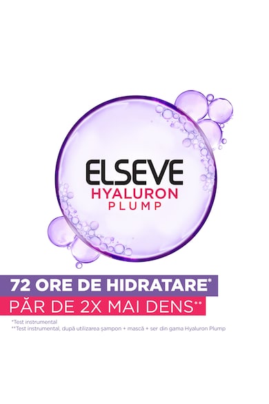 L'Oreal Paris Маска  Elseve Hyaluron Plump, Интензивно хидратиране, За дехидратирана коса, 300 мл Жени