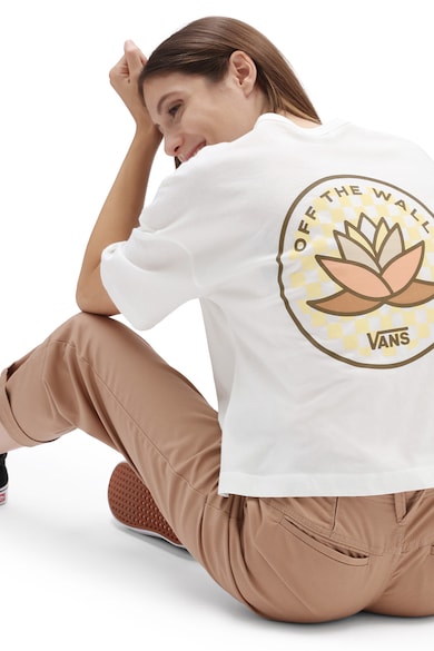 Vans Mintás crop pamutpóló női