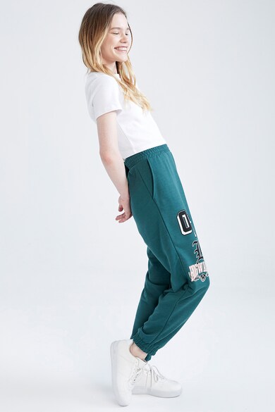 DeFacto Спортен панталон с висока талия и щампа Жени