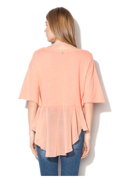 Silvian Heach Denim Розово-оранжева блуза от плетено жарсе Жени