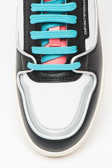 Emporio Armani Спортни обувки с цветен блок и кожа Жени