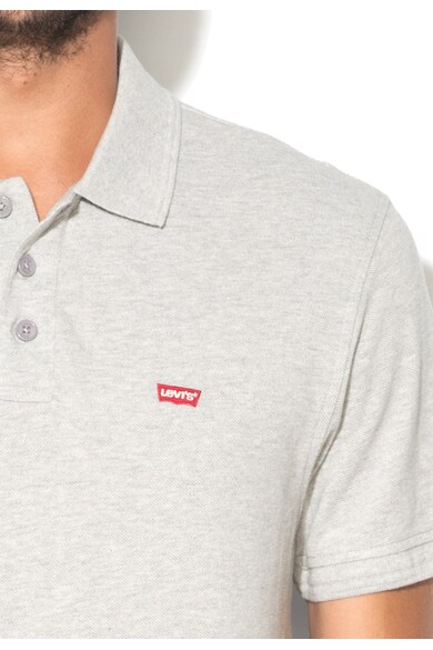 Levi's Tricou polo gri deschis cu logo Barbati