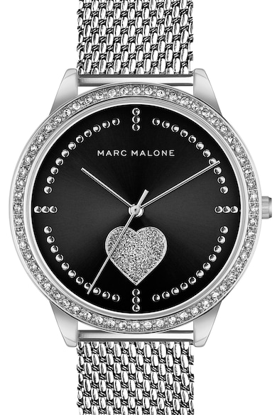 Marc Malone Иноксов мрежест часовник с кристали Жени