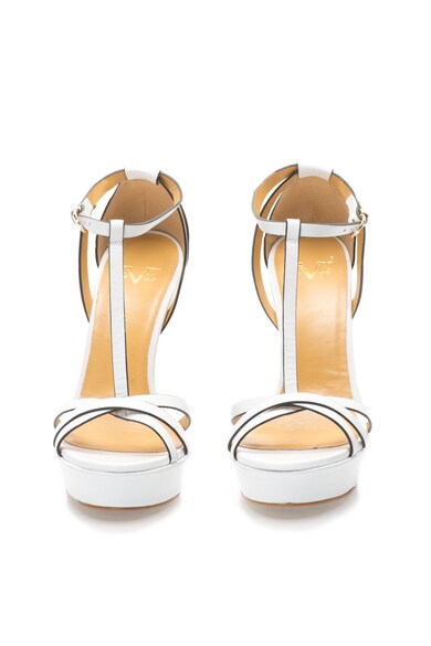 Versace 19.69 Abbigliamento Sportivo Sandale albe de piele cu toc inalt Dahlia Femei