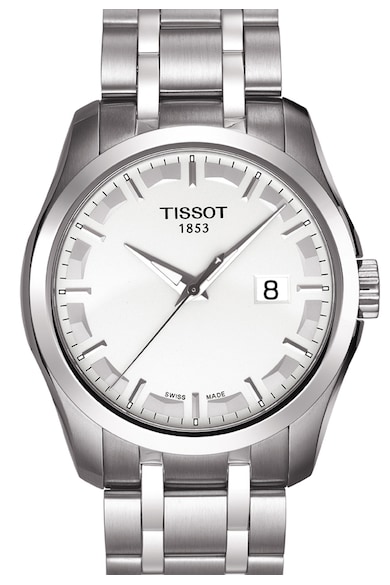 Tissot Ceas argintiu cu logo Couturier Quartz Barbati